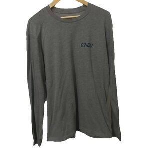 O'Neill Speed Buggy 2-Sided Graphics Men's L Surfing Long Sleeve Gray T-Shirt